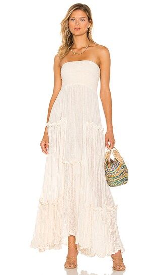 Lavender Fields Maxi Dress in Gauze Natural | Revolve Clothing (Global)