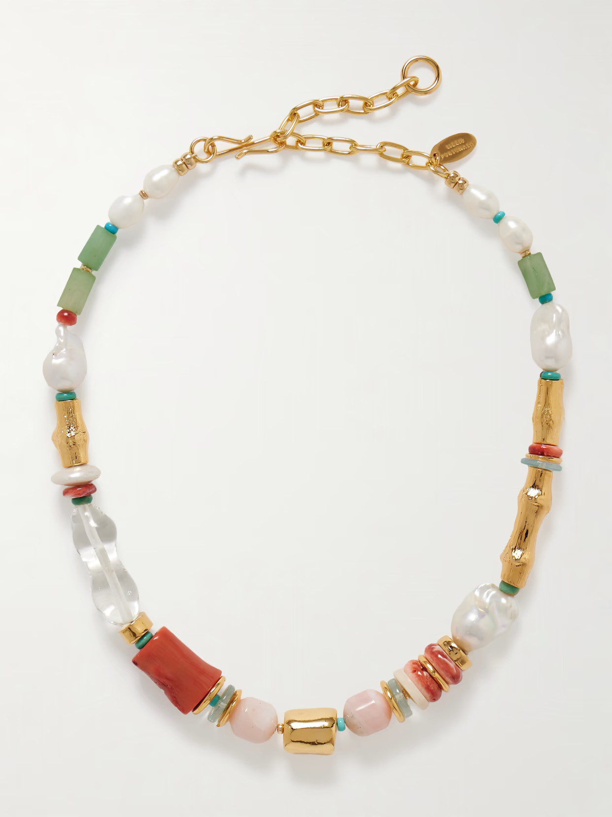 Lizzie Fortunato - Souvenir Gold-plated Multi-stone Necklace - One size | NET-A-PORTER (US)