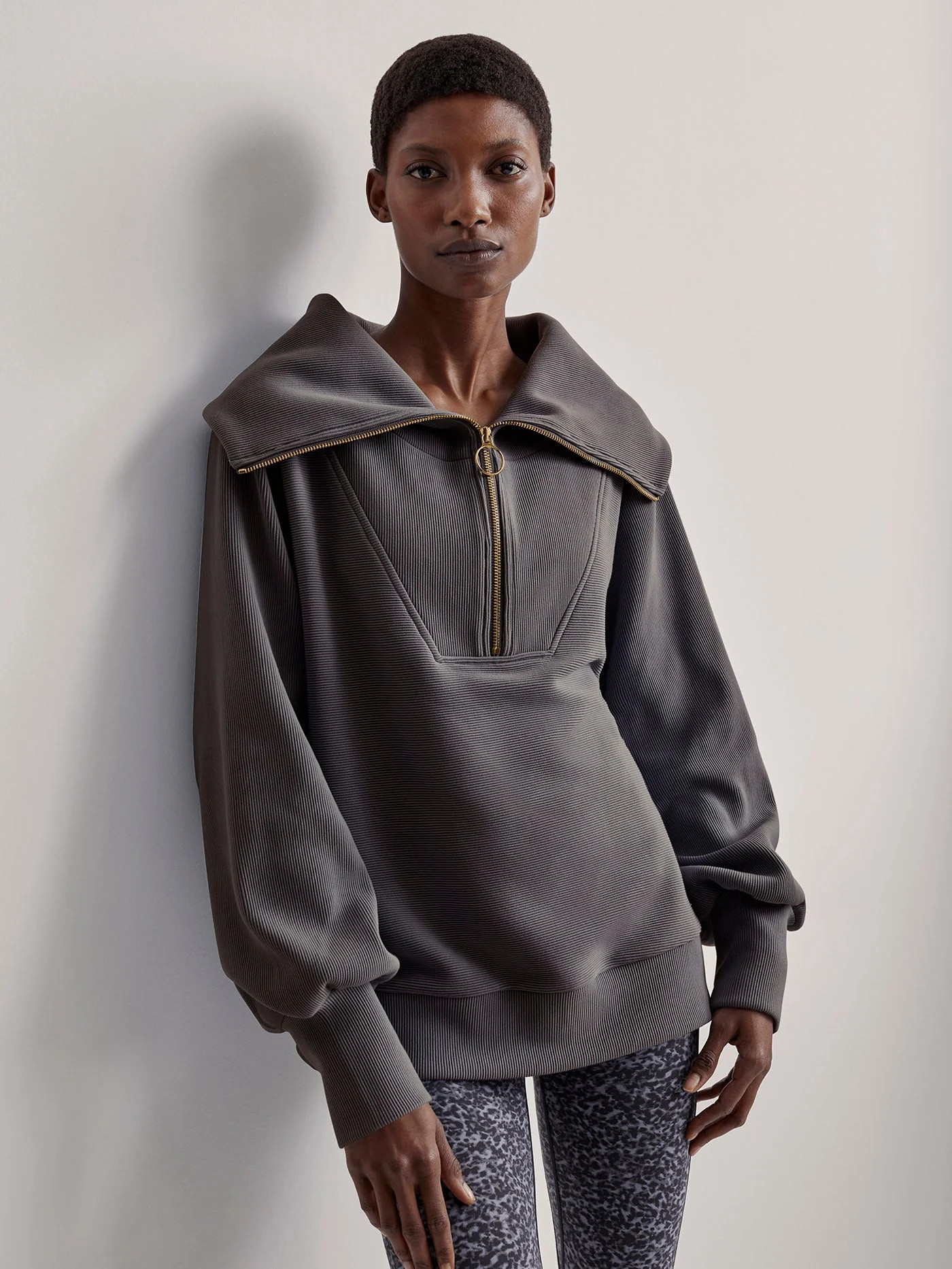 Vine Pullover | Ottoman Rib Half-Zip Pullover | Varley US | Varley US