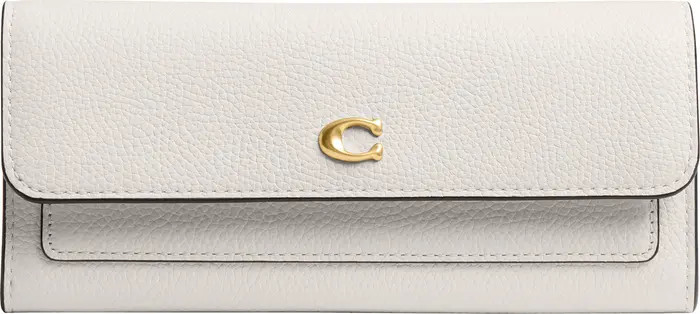 Slim Essential Polished Pebble Leather Wallet | Nordstrom