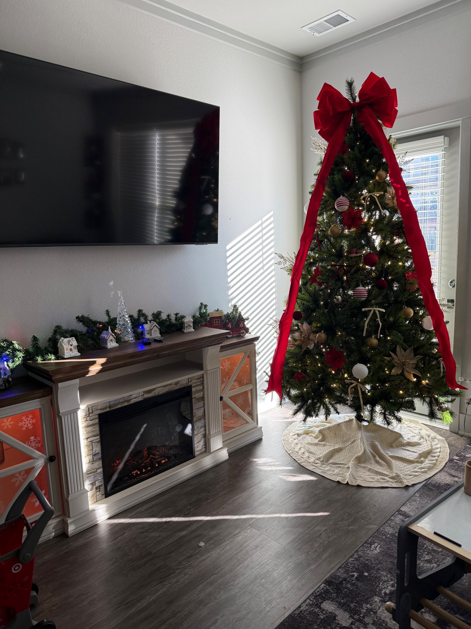 The perfect tree for Christmas and the most beautiful tv stand to pair with! Obsessed with Christmas and all the decorations that come with it! Merry Christmas season everyone! 🫶🏼

#LTKSeasonal #LTKHoliday #LTKHome