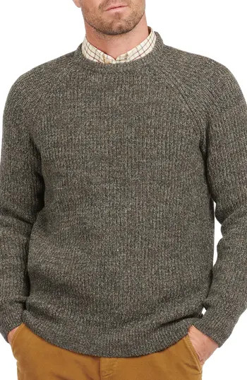 Barbour Men's Horseford Wool Crewneck Sweater in Olive at Nordstrom Rack, Size Small | Nordstrom Rack