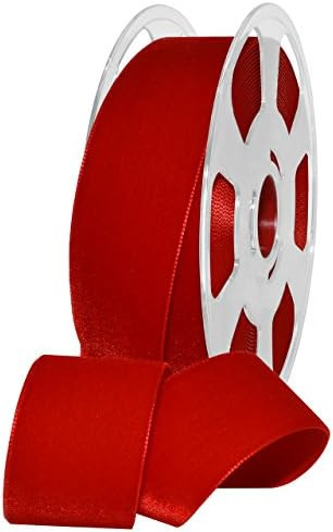 Morex Ribbon Nylvalour Velvet Ribbon, Nylon, 1 1/2 inches by 11 Yards, Rouge, Item 01240/10-629, ... | Amazon (US)