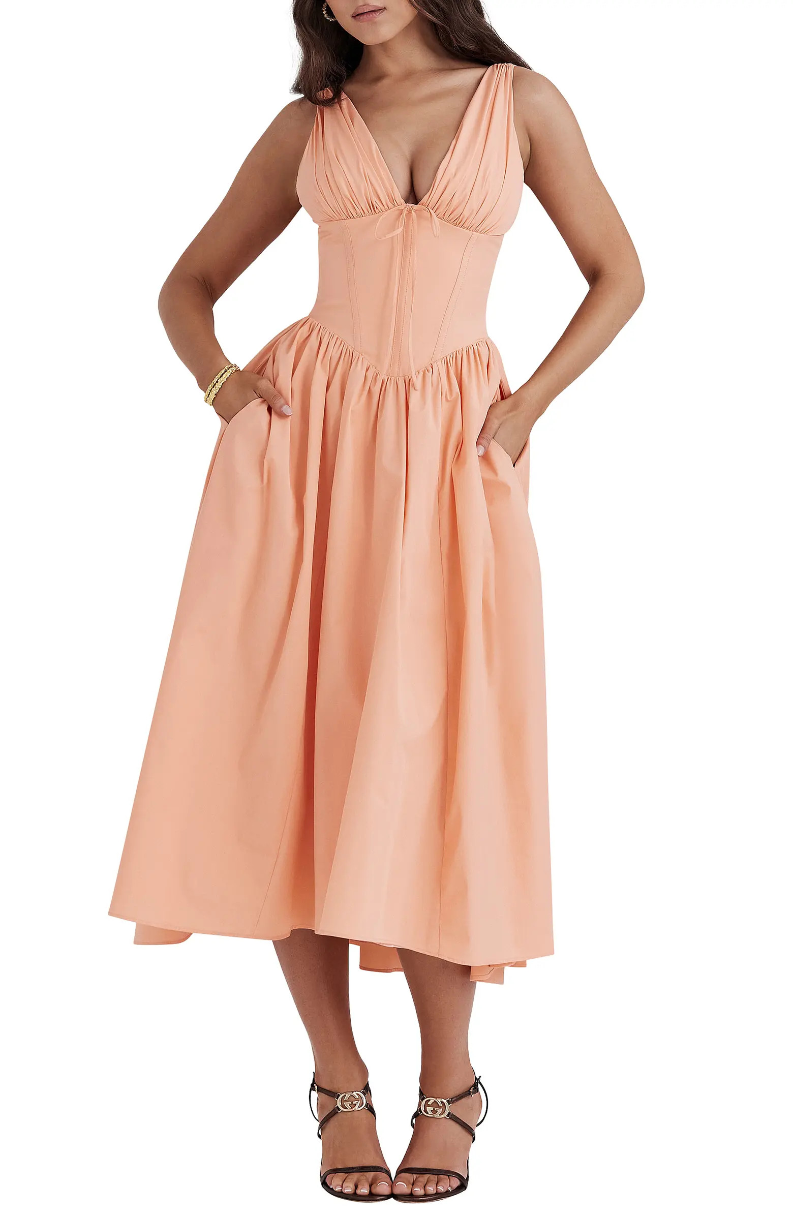 HOUSE OF CB Emmelina Corset Bodice Cocktail Dress | Nordstrom | Nordstrom