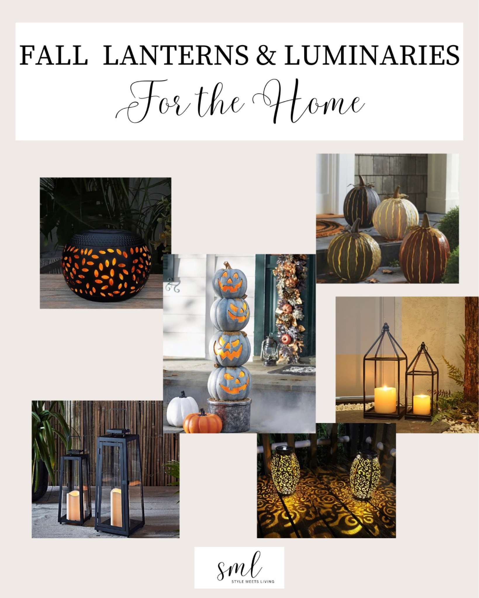 As the days grow shorter and the nights cooler, there’s something truly enchanting about the soft glow of luminaries and lanterns. 🏮✨ 

Whether they line your walkway or grace your porch, these fall luminaries cast a warm, inviting spell on your space.


#cozyfalldecor #falllanterns #falldecoratingideas 

#LTKhome #LTKHalloween #LTKSeasonal