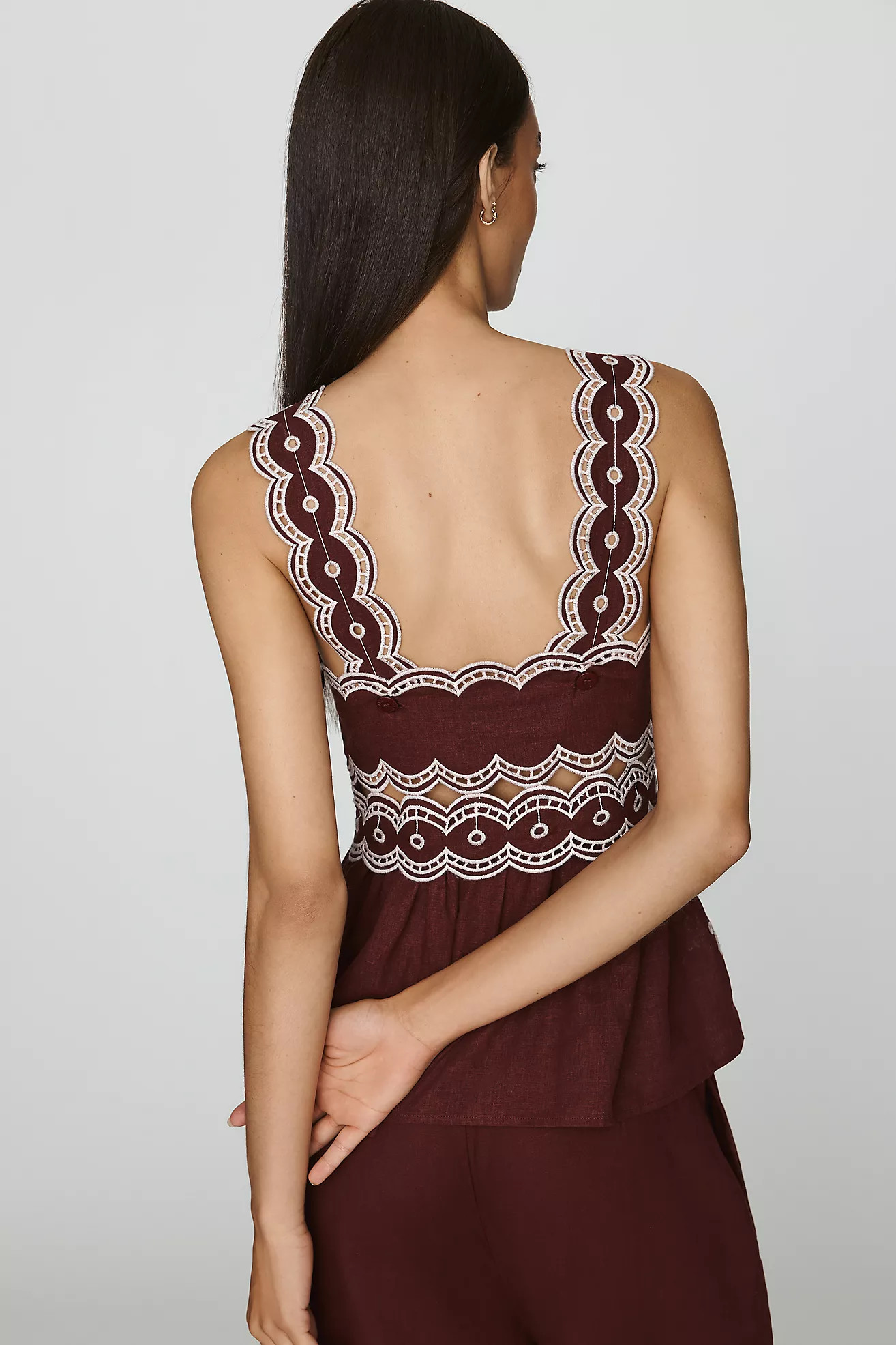 Farm Rio x Anthropologie Linen Blend Tank | Anthropologie (US)