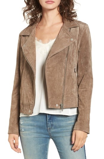 Women's Blanknyc Suede Moto Jacket, Size X-Small - Brown | Nordstrom