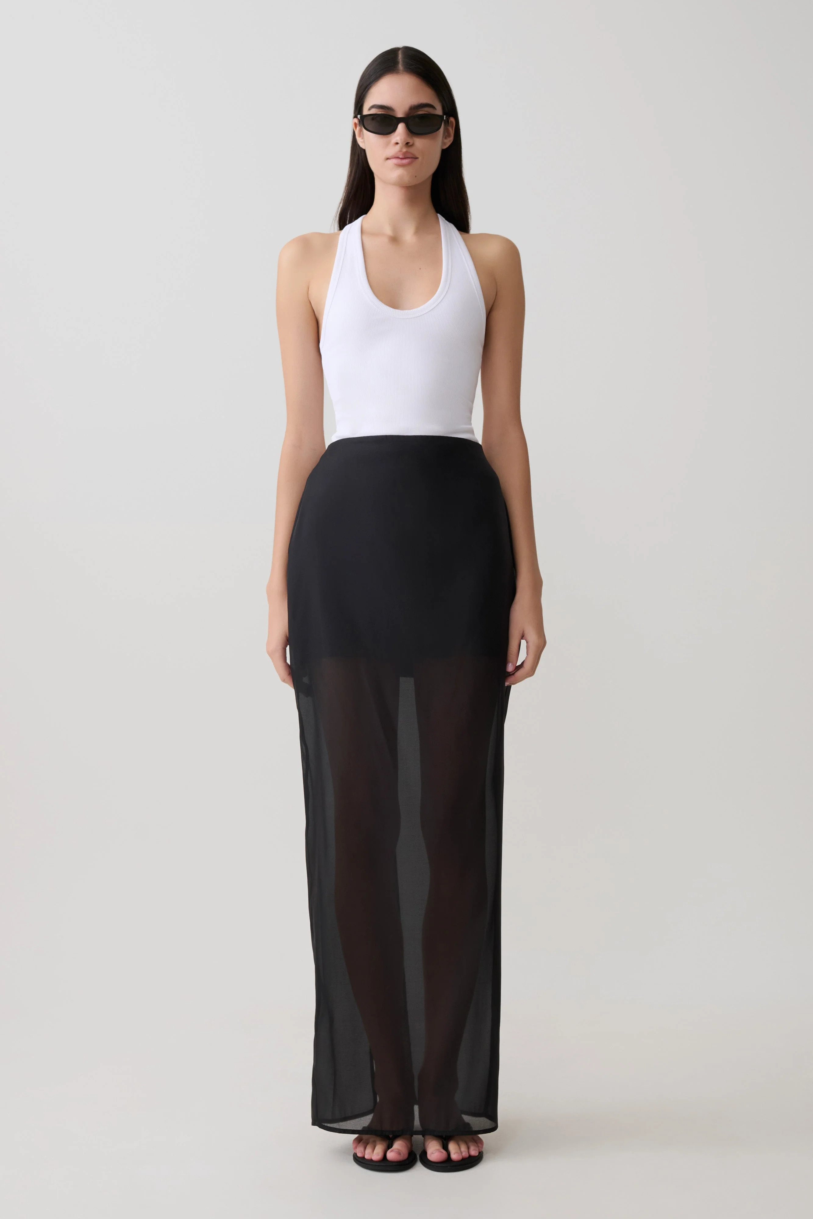 Ximena Organza Maxi Skirt / Black | MESHKI | XS | MESHKI US