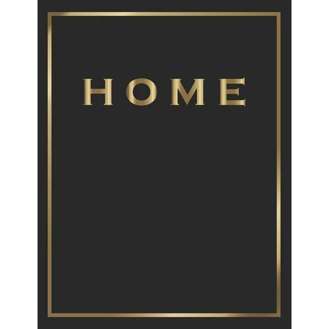 Home : Gold and Black Decorative Book - Perfect for Coffee Tables, End Tables, Bookshelves, Inter... | Walmart (US)