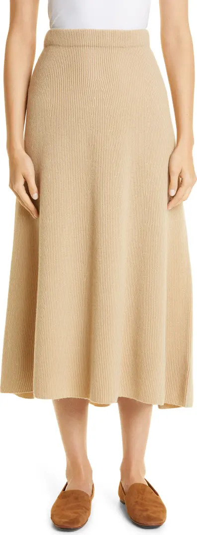 Vince Ribbed Wool & Cashmere Swing Skirt | Nordstrom | Nordstrom