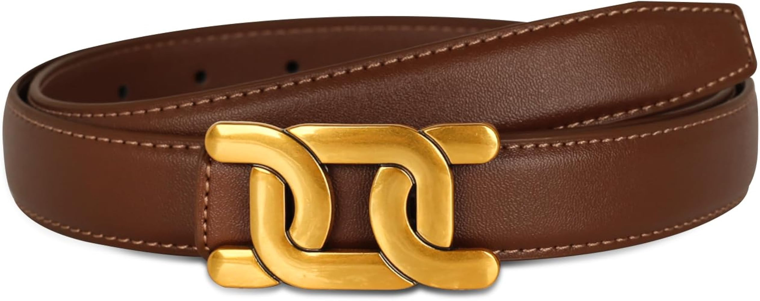Relang Women's Belts with Gold Buckle, Fashion Waist Band, Elegant Ladies' Belt, Gift for Women | Amazon (US)