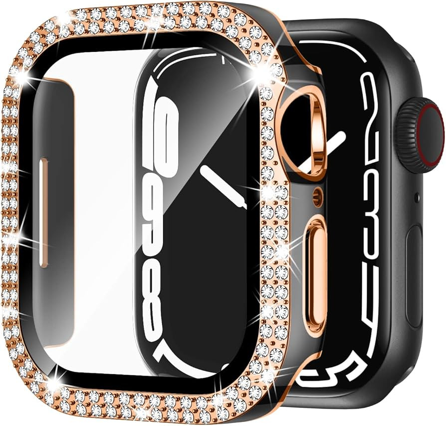 Adepoy Compatible for Apple Watch Case 44mm Series 6/5/4/SE with Tempered Glass Screen Protector,... | Amazon (US)