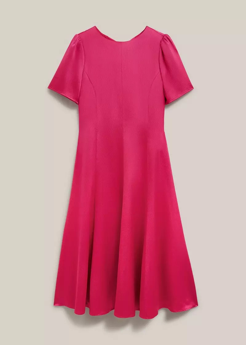 Camille Textured Satin Dress | Hobbs UK | | Hobbs