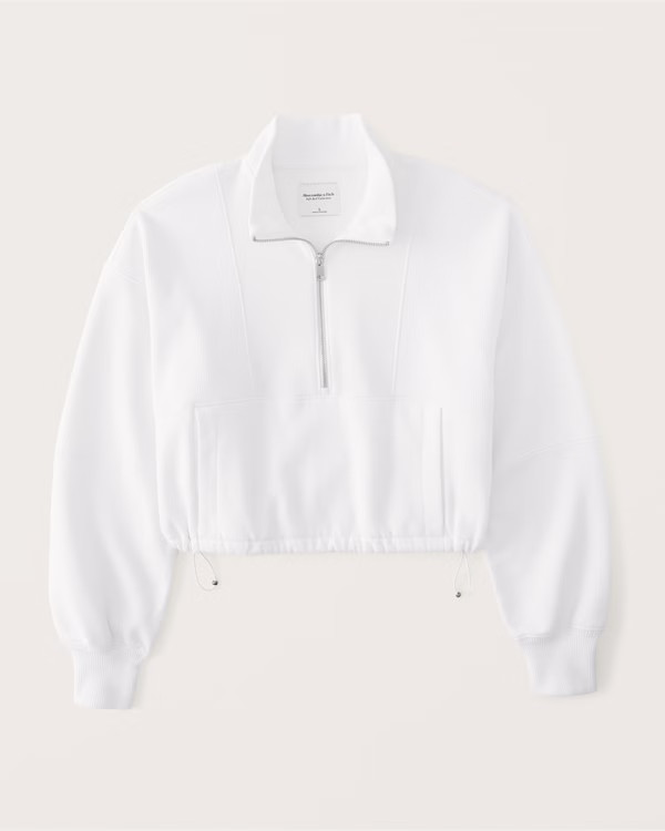 Cinched Bungee Mockneck Half-Zip | Abercrombie & Fitch (US)