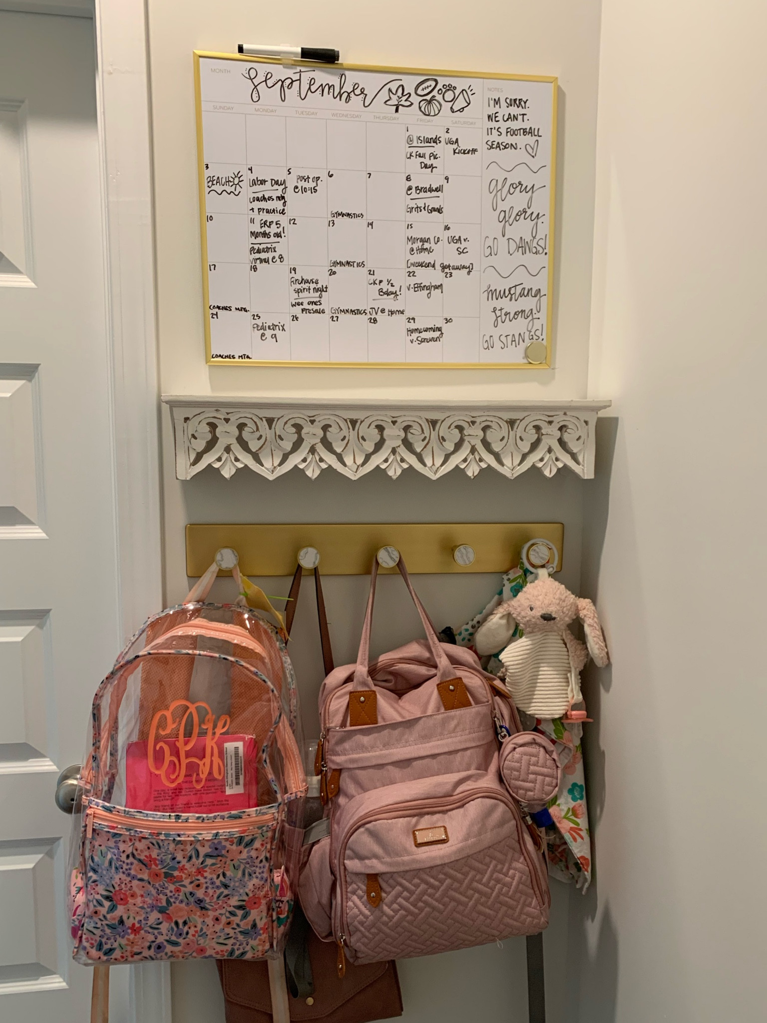 Our little drop zone / command station. 🗓️🪝❤️

#LTKhome #LTKBacktoSchool #LTKfamily