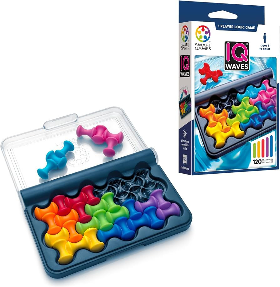 SmartGames IQ Waves | Boost Logic and Problem Solving Skills | 120 Challenges from Easy to Expert... | Amazon (US)