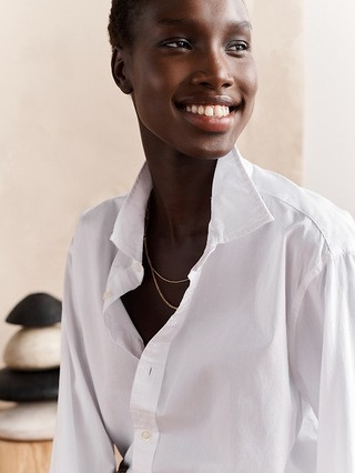 Petite Riley Tailored Shirt | Banana Republic (US)