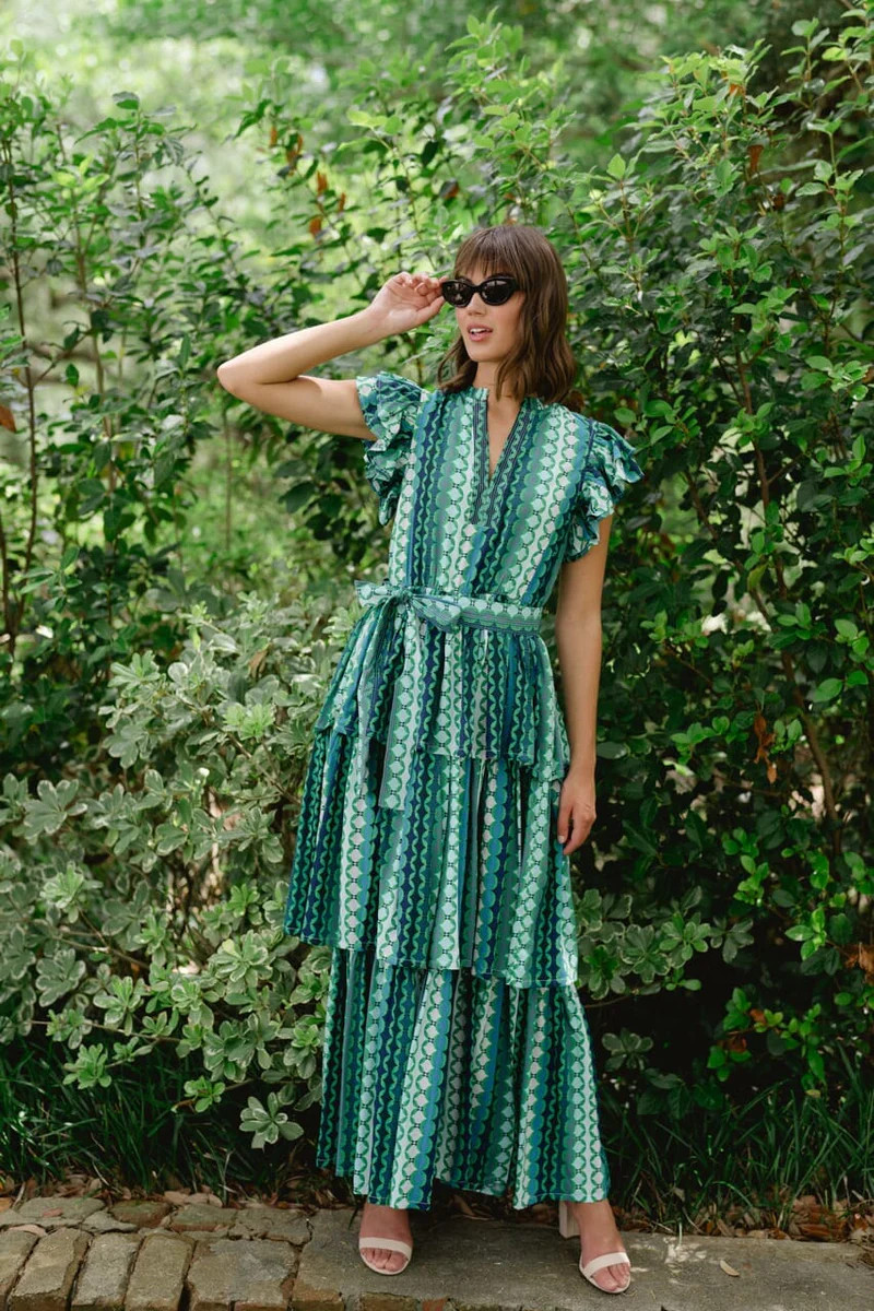 Aria Maxi Dress- Emerald | Briton Court | Briton Court