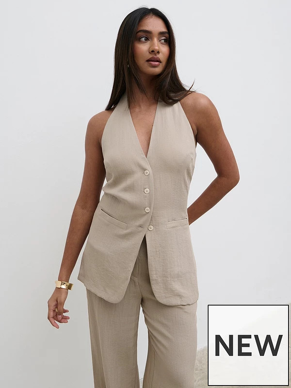 Pretty Lavish Pretty Lavish Remy Halterneck Waistcoat | Very (UK)