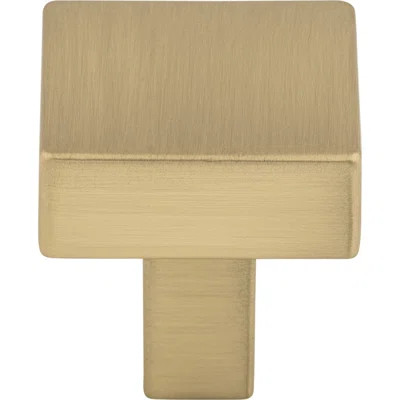Channing 1 1/16" Length Square Knob Top Knobs Finish: Honey Bronze | Wayfair North America