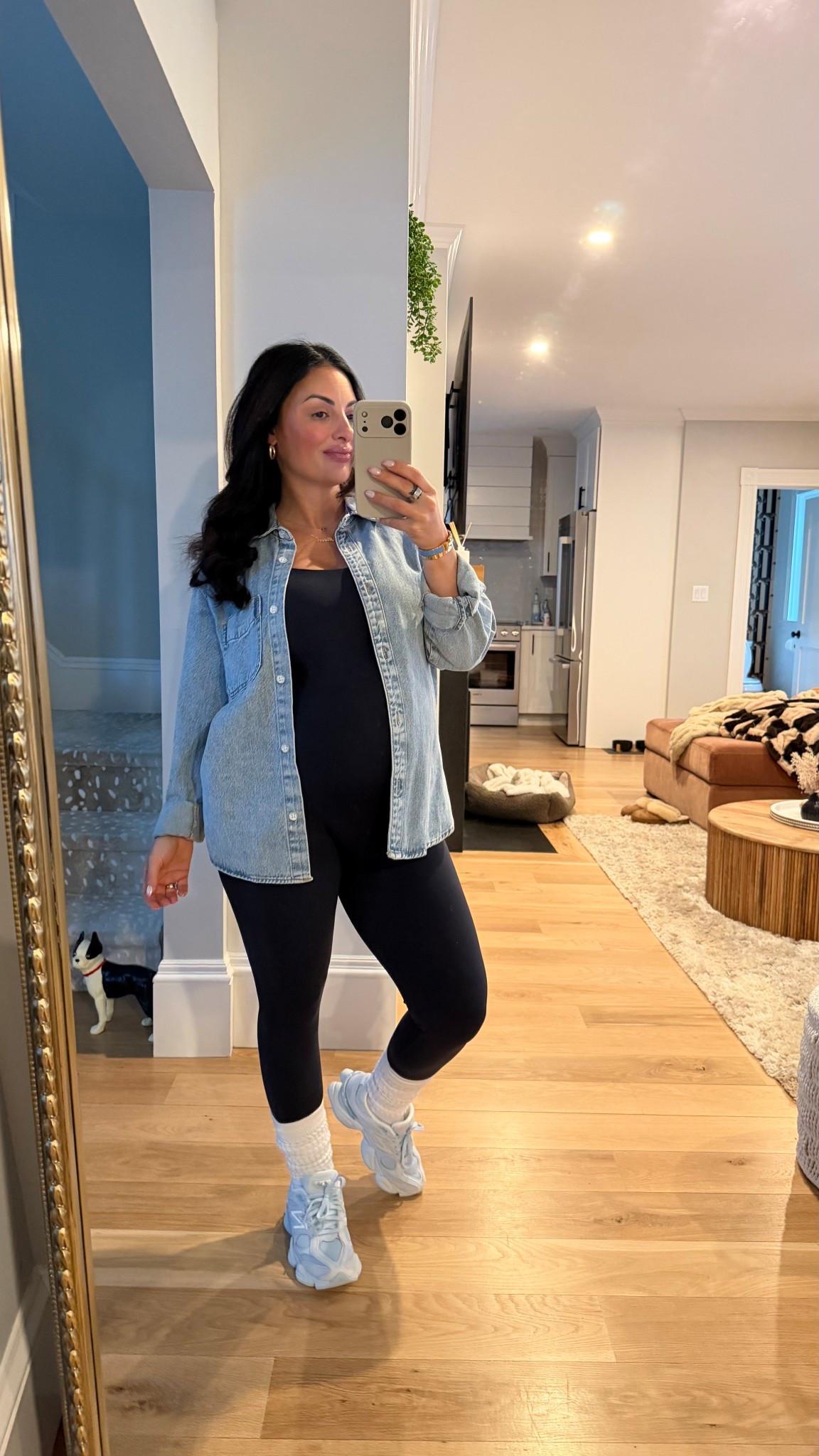 Bump suits and Target denim jacket 🩵

#LTKootd #LTKmomlife #LTKBump