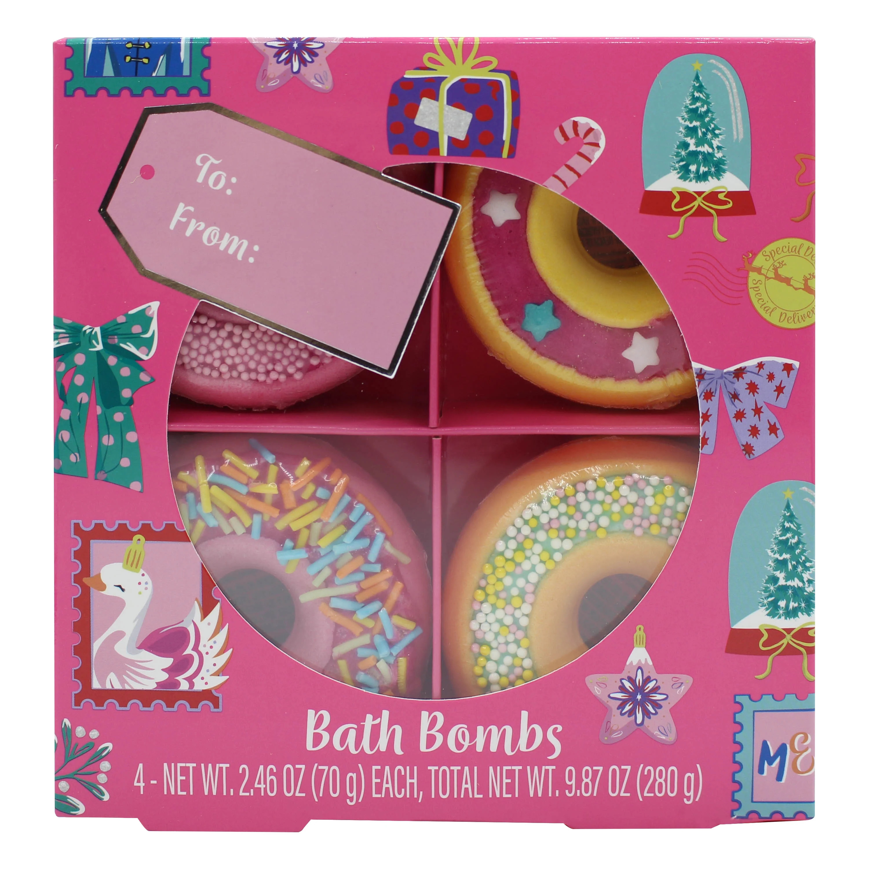 U Style 4 Piece Donut Shaped Scented Bath Bombs | Walmart (US)