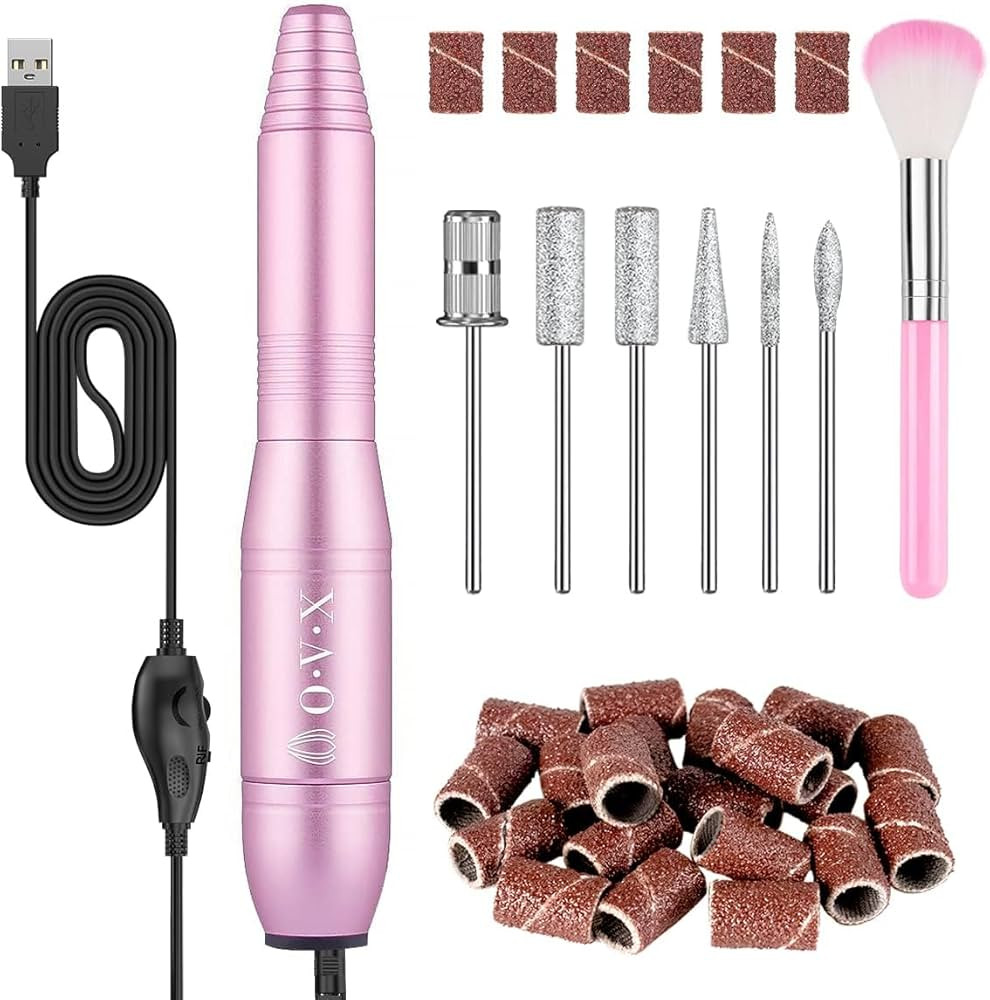 Portable Electric Nail Drill Machine, Professional 20000 RPM USB Manicure Pedicure Drills for Acr... | Amazon (US)