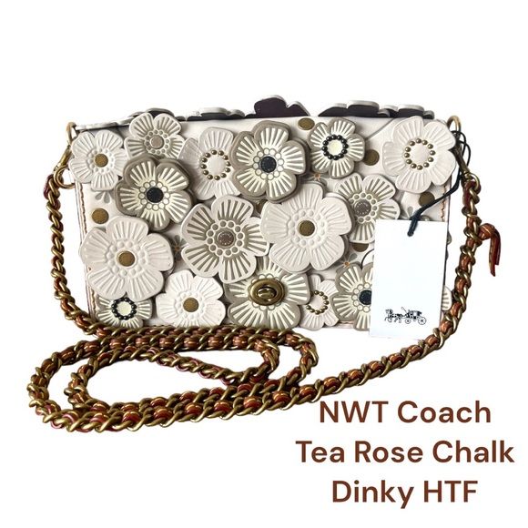 NWT Coach Tea Rose Dinky Chalk HTF | Poshmark