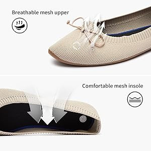 Shupua Women's Flats Black Flats Shoes Pointed Toe Ballet Flats Comfortable Bow Girls Flats Dress... | Amazon (US)