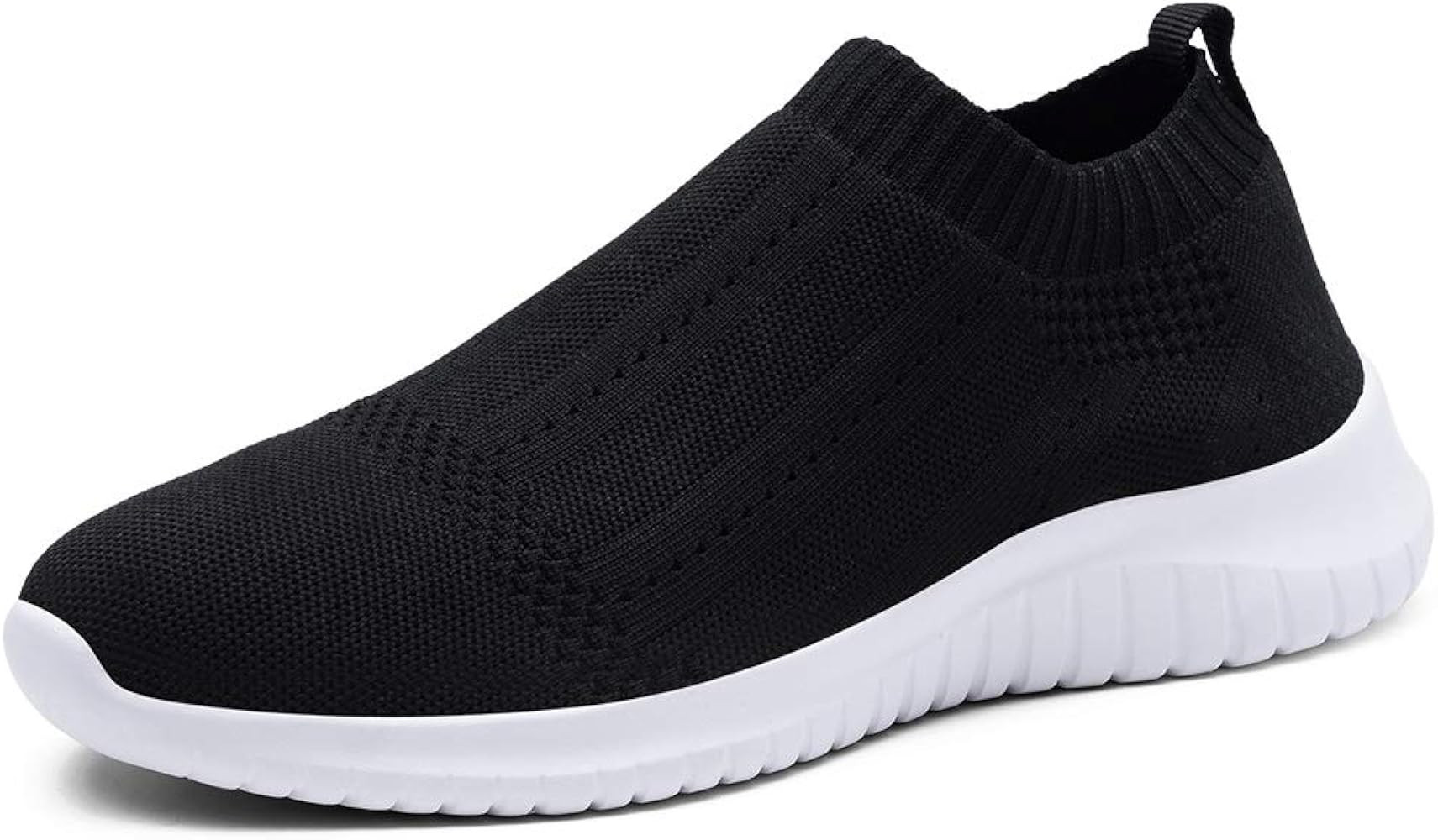 TIOSEBON Women's Walking Sock Shoes Elastic Knit Lightweight Slip on Breathable Yoga Sneakers | Amazon (US)