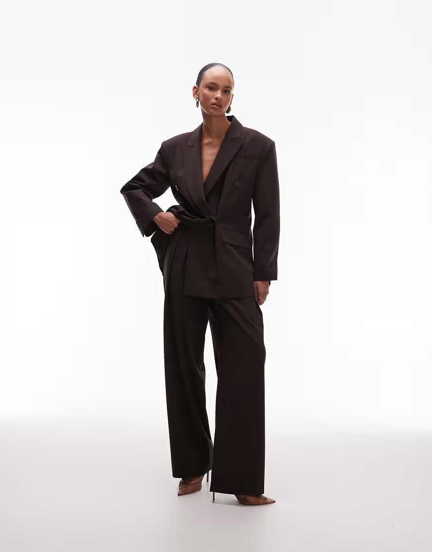 ASOS DESIGN ultimate mensy suit trousers in chocolate-Brown | ASOS (Global)