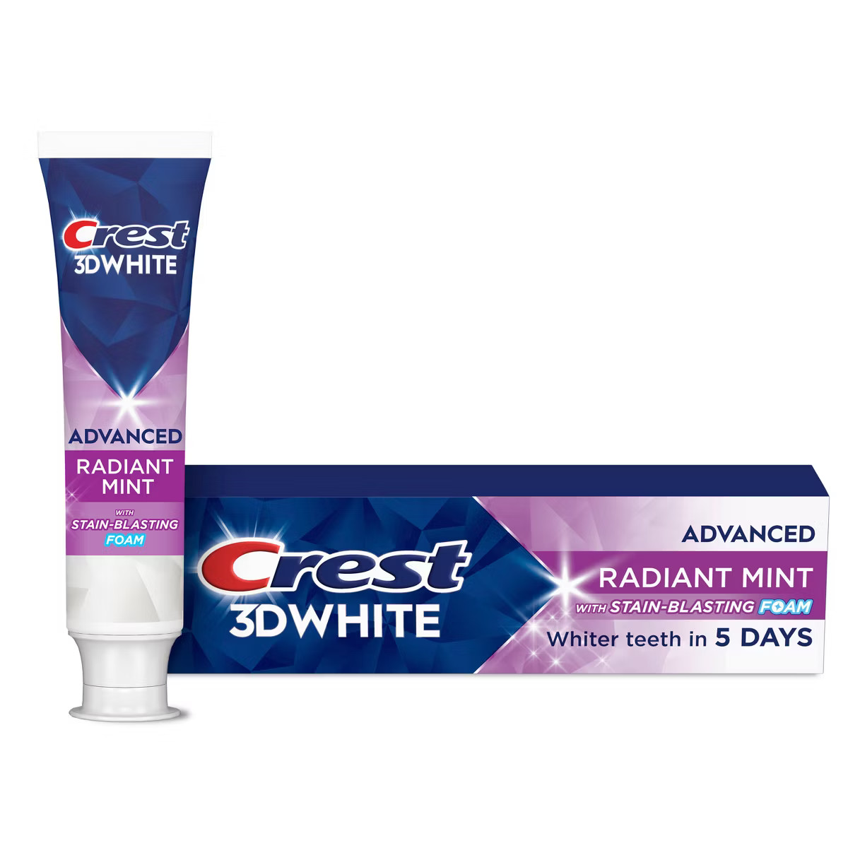 Crest 3D White Advanced Teeth Whitening Toothpaste, Radiant Mint | Target