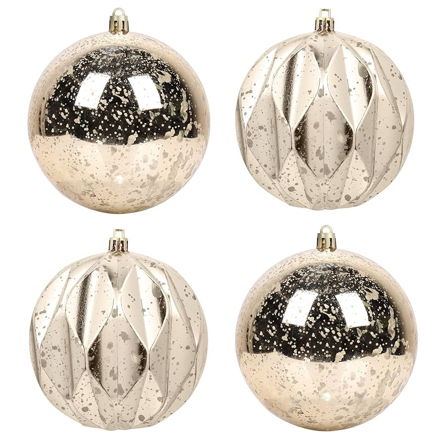 Extra Large Hanging Shatterproof Tree Ball Clear Christmas Ball Ornaments Decorative Mercury Ball... | Amazon (US)