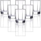 Muyunnet Spark Heavy Base Whiskey Glasses, Set of 6 Entertainment Beverage Drinking Glassware Coffee | Amazon (US)