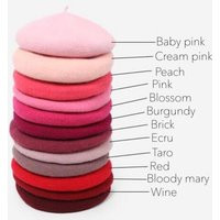 Pink Beret, Red Beret Hat, French Wool Tam For Girl, Women, Baby, Kids | Etsy (US)