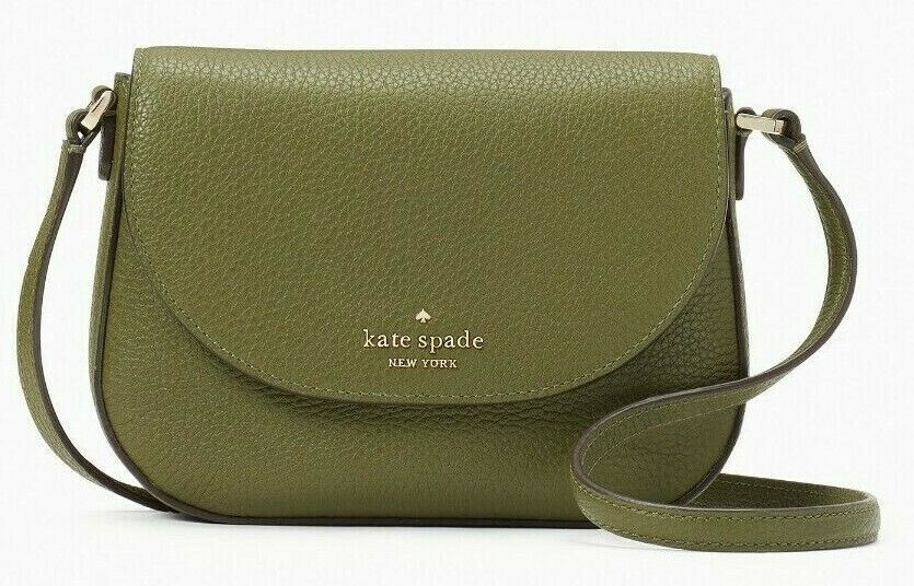 NWB Kate Spade Leila Mini Flap Crossbody Army Green Leather WLR00396 | eBay US