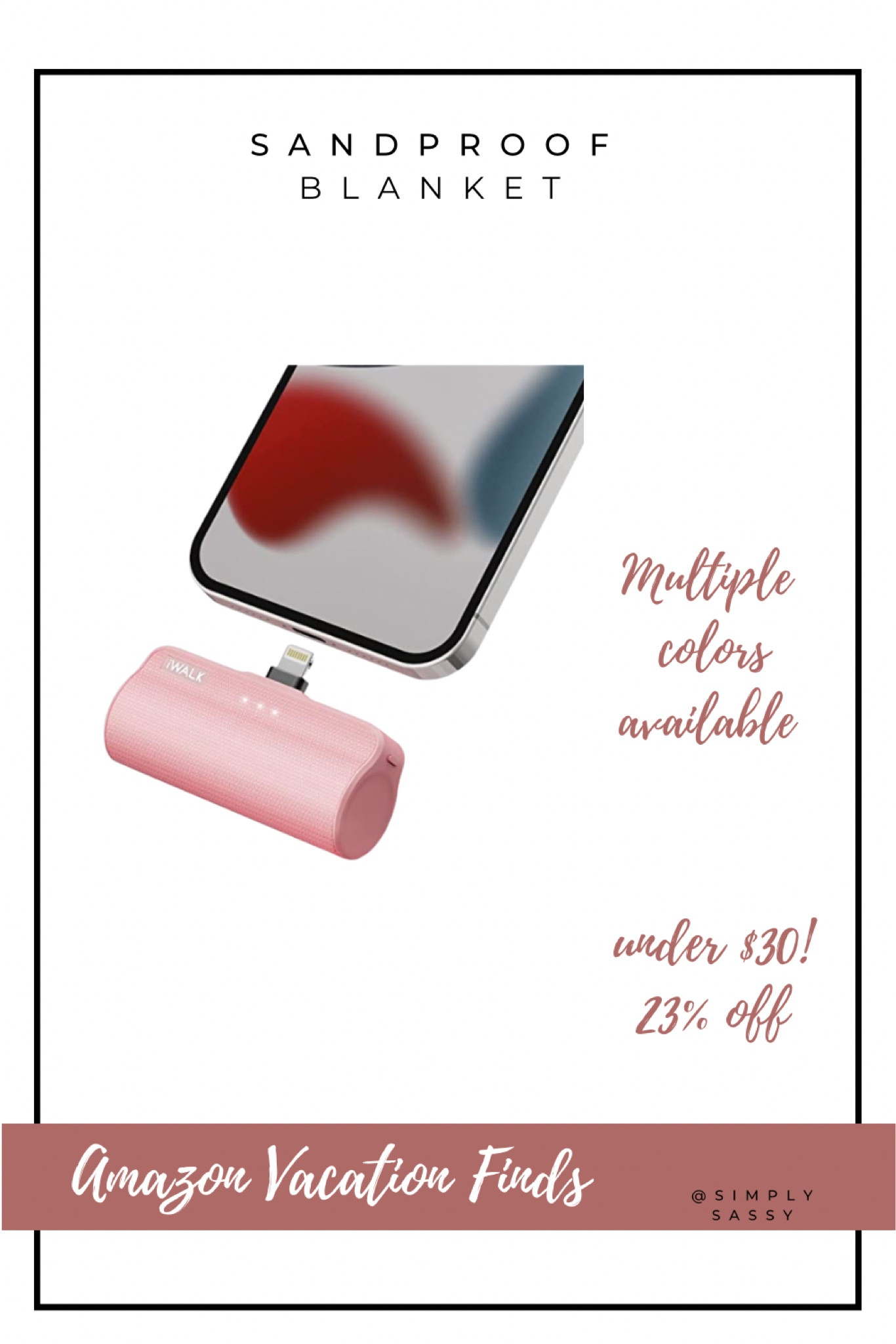 Amazon vacation essentials, portable battery charged, beach essentials, vacation essentials, Amazon vacation finds, essential gadgets, portable chargers

#LTKsalealert #LTKtravel #LTKunder50