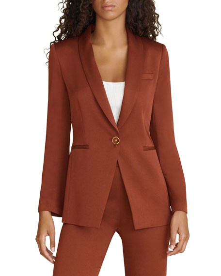 Veronica Beard Kollia One-Button Dickey Jacket | Neiman Marcus