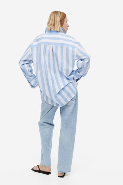 Linen-blend shirt | H&M (UK, MY, IN, SG, PH, TW, HK)