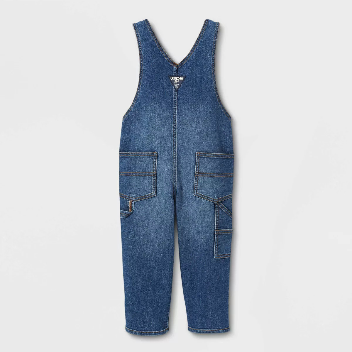 OshKosh B'gosh Toddler Boys' Solid Denim Overalls - Blue 5T | Target