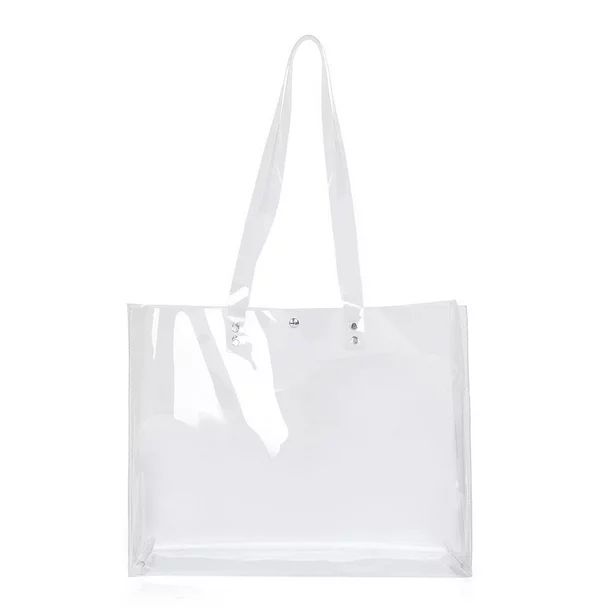 BIOSA Women PVC Transparent Totes Handbags Clear Shoulder Shopping Beach Bags - Walmart.com | Walmart (US)