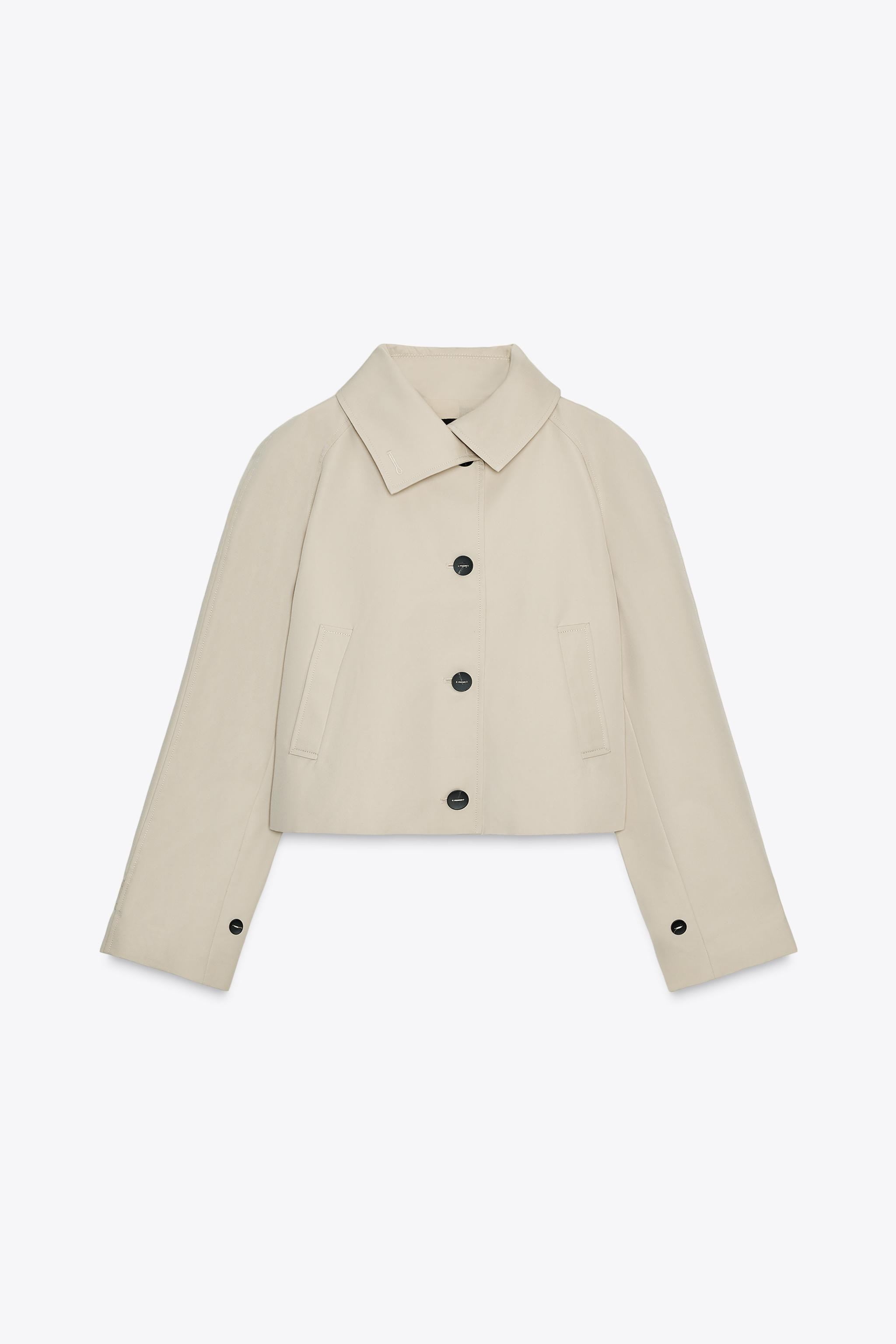 WATER-REPELLENT SHORT TRENCH COAT ZW COLLECTION | Zara UK