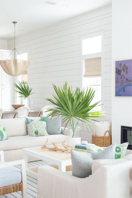 I recently shared a mini tour of our new Florida home! Includes items in our living room and kitchen like our linen sofas, woven back chairs, raffia coffee table, blue and white striped rug, blue and green throw pillows, rope chandeliers, swivel counter stools and so much more! See the full tour here: https://lifeonvirginiastreet.com/a-peek-at-our-new-florida-home/. 

#ltkhome #ltkseasonal #ltksalealert #ltkfindsunder50 #ltkfindsunder100 #ltkstyletip #ltkover40 #ltkfamily   #LTKsalealert #LTKhome

#LTKSaleAlert #LTKSeasonal #LTKHome