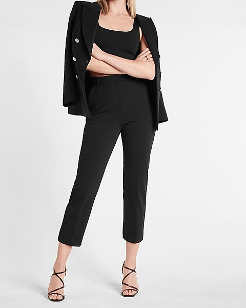 Conscious Edit Super High Waisted Cropped Straight Pants | Express