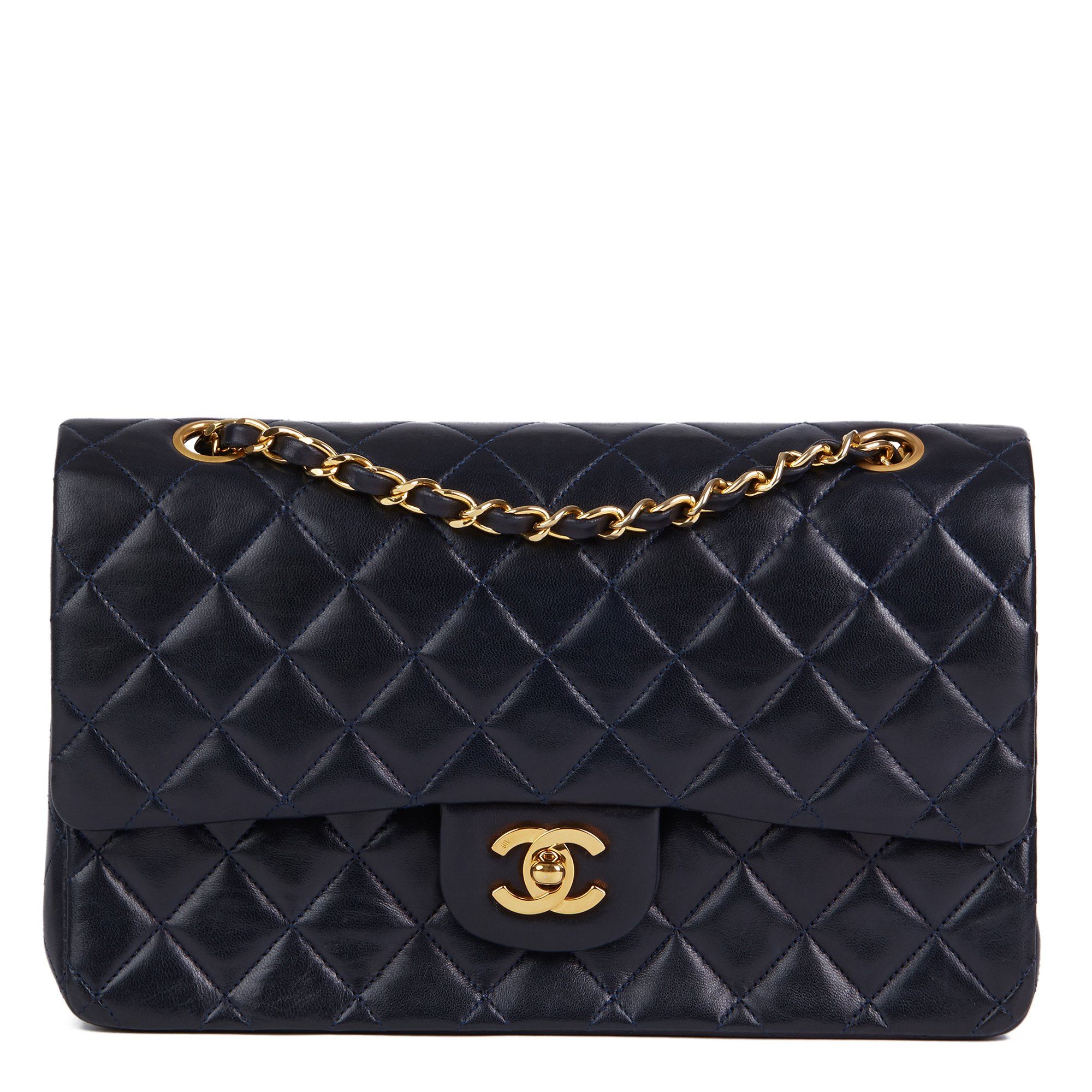 Chanel Medium Classic Double Flap Bag 1989 HB3529 | Second Hand Handbags | Xupes