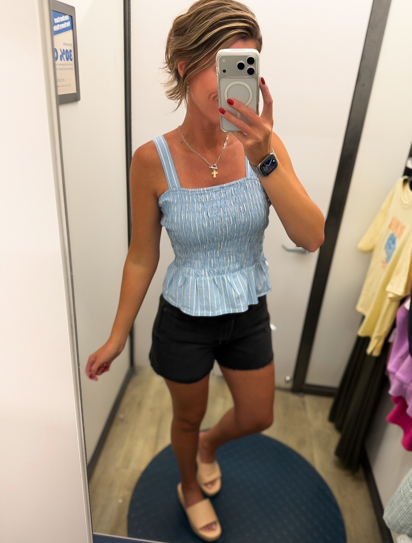 Old Navy new arrivals 
Top/ medium (runs small) 
Shorts / 8

#LTKSeasonal #LTKmomlife