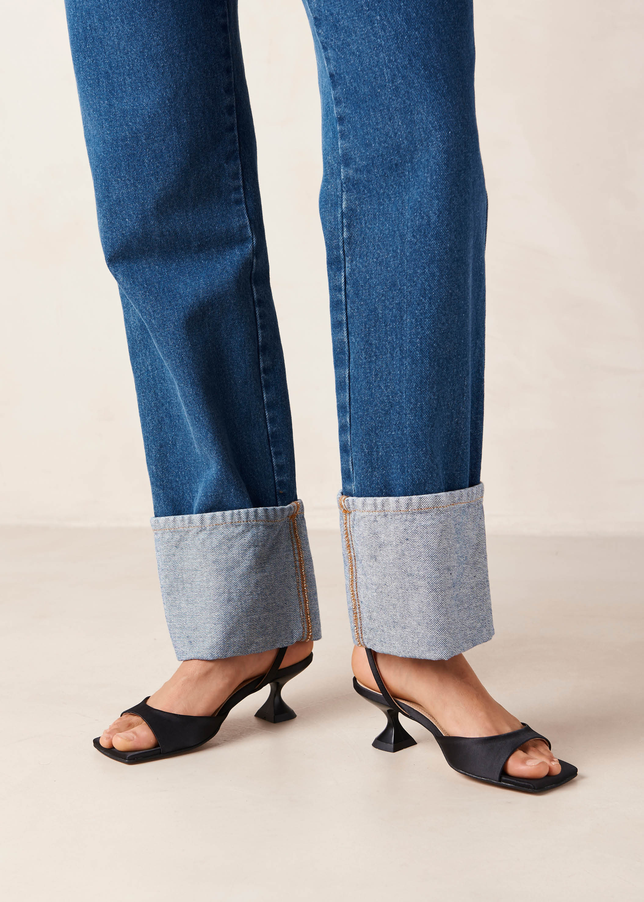 Skye Silky Black Sandals | ALOHAS | Alohas US