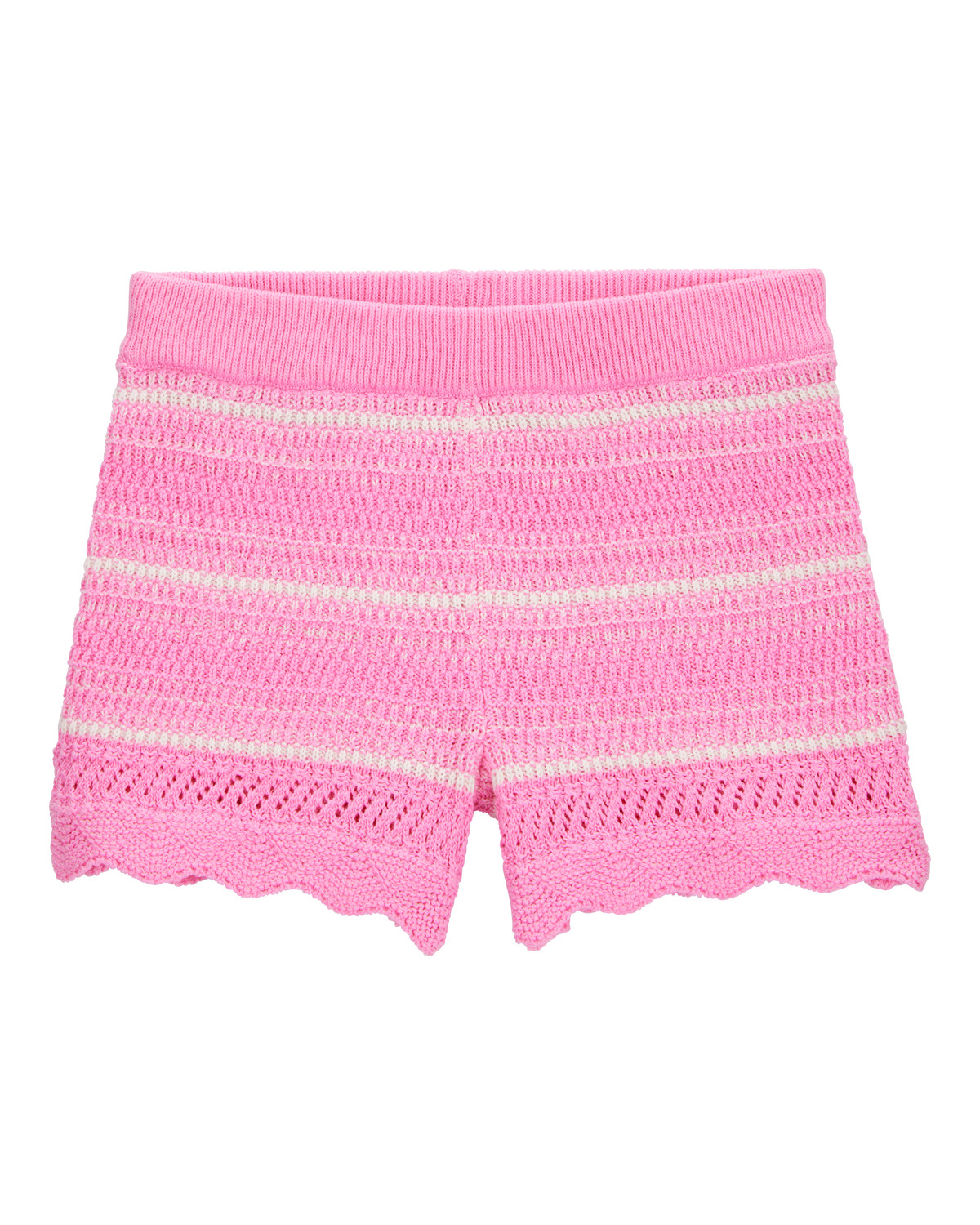 Toddler Striped Crotchet Knit Shorts - Pink | Carter's Inc