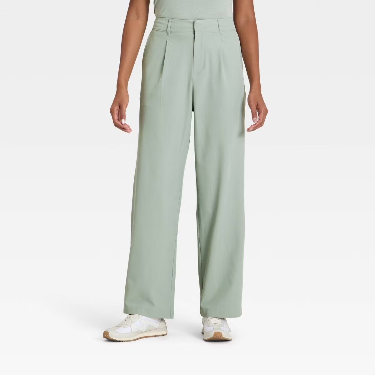 Women's Active Light Woven High-Rise Trouser Pants - All In Motion™ | Target