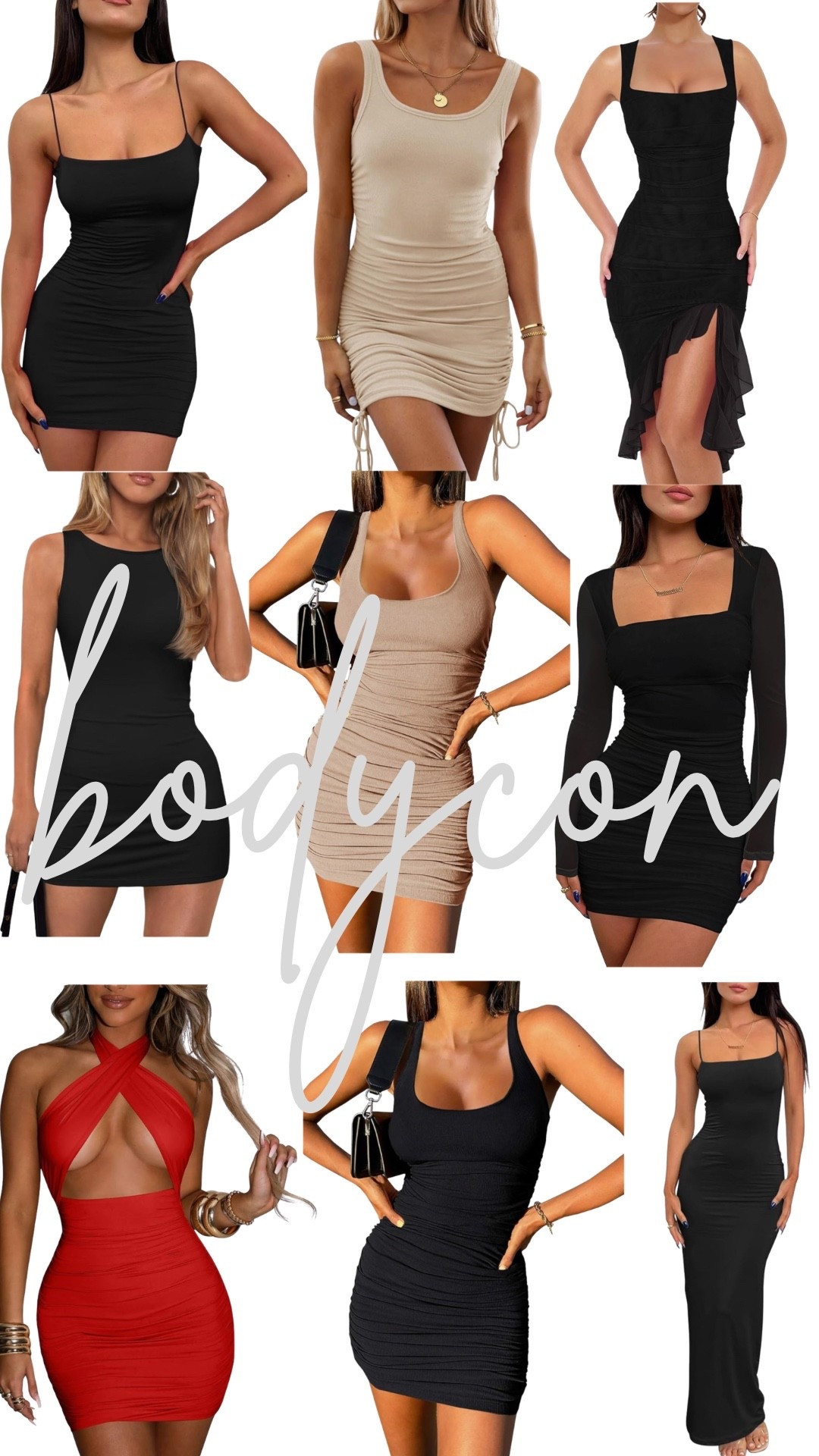 Serving confidence in this bodycon 🤍 Snatched, sleek, and SO flattering *adds to cart* 🔥 
#amazon #bodycon #snatched #LTKfinds #LTKunder50 #LTKunder30 

#LTKootd